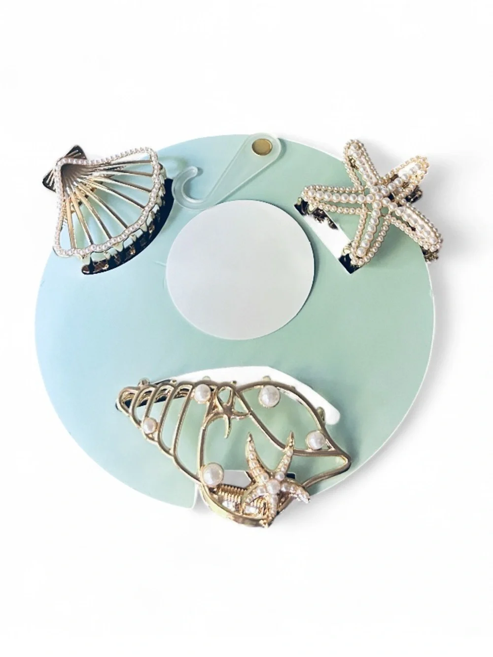 🆕🐚 Seashell Treasures Hair Clips Set Piper K NWT